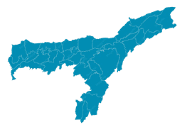 Map of Assam